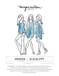 Megan Nielsen Eucalypt woven tank top & dress pattern