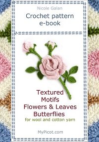 Textured Motifs: Flowers & Leaves Butterflies